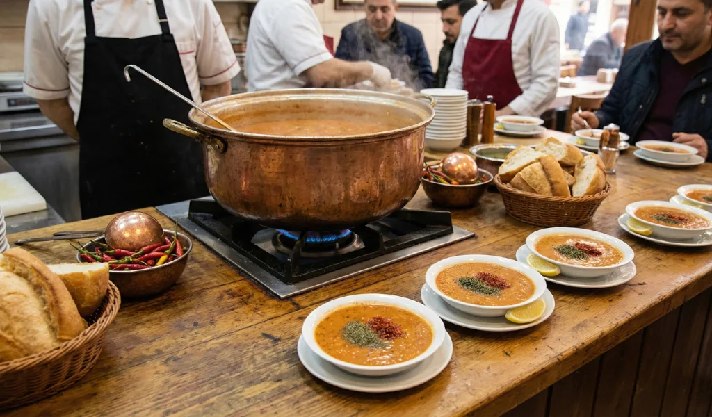 Üstat App - Tam Kıvamında Lokanta Usulü Ezogelin Çorbası Tarifi.