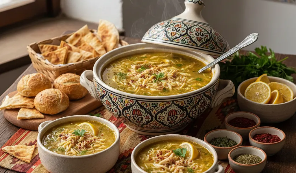 Soğuk Kış Günlerinin ve İftar Sofralarının Vazgeçilmezi Şehriyeli Tavuk Çorbası Tarifi