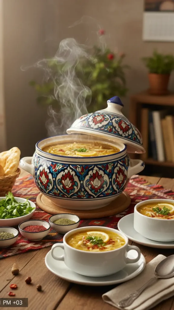 Soğuk Kış Günlerinin ve İftar Sofralarının Vazgeçilmezi Şehriyeli Tavuk Çorbası Tarifi